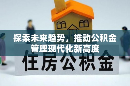 绥棱探索未来趋势，推动公积金管理现代化新高度