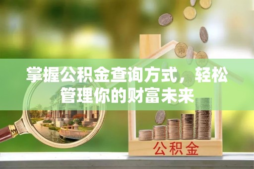 绥棱掌握公积金查询方式，轻松管理你的财富未来