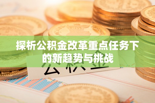 绥棱探析公积金改革重点任务下的新趋势与挑战