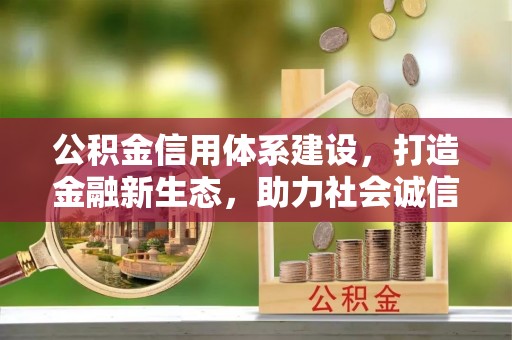 绥棱公积金信用体系建设，打造金融新生态，助力社会诚信发展