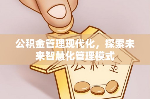 绥棱公积金管理现代化，探索未来智慧化管理模式