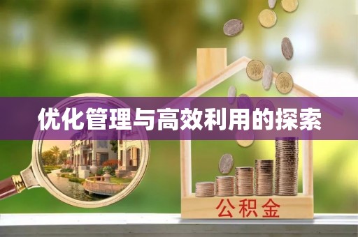 绥棱优化管理与高效利用的探索