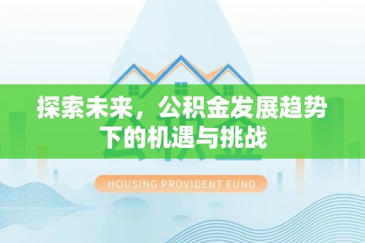 绥棱探索未来，公积金发展趋势下的机遇与挑战