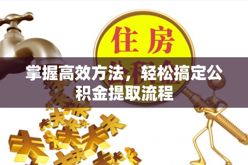绥棱掌握高效方法，轻松搞定公积金提取流程