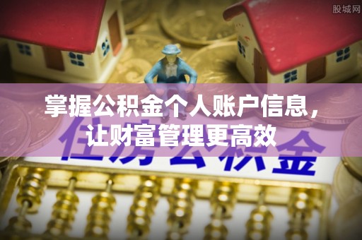 绥棱掌握公积金个人账户信息，让财富管理更高效
