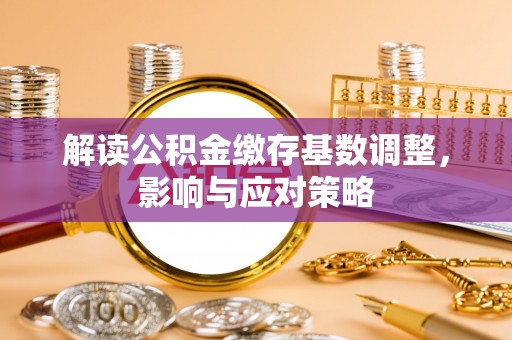 绥棱解读公积金缴存基数调整，影响与应对策略