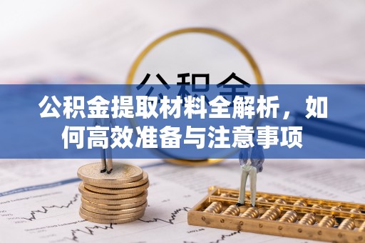 绥棱公积金提取材料全解析，如何高效准备与注意事项