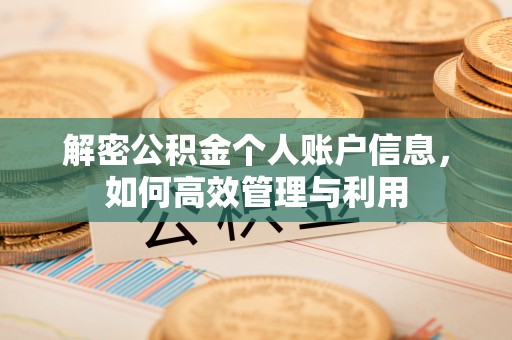 绥棱解密公积金个人账户信息，如何高效管理与利用