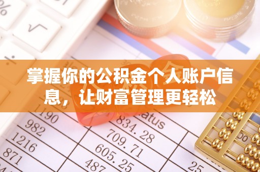 绥棱掌握你的公积金个人账户信息，让财富管理更轻松