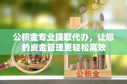 绥棱公积金专业提取代办，让您的资金管理更轻松高效