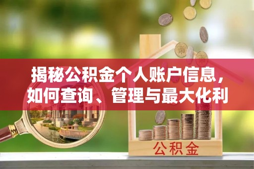 绥棱揭秘公积金个人账户信息，如何查询、管理与最大化利用