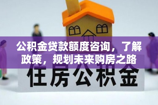 绥棱公积金贷款额度咨询，了解政策，规划未来购房之路