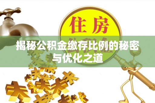 绥棱揭秘公积金缴存比例的秘密与优化之道