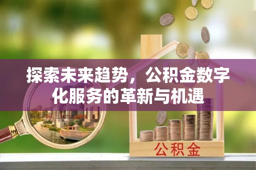 绥棱探索未来趋势，公积金数字化服务的革新与机遇