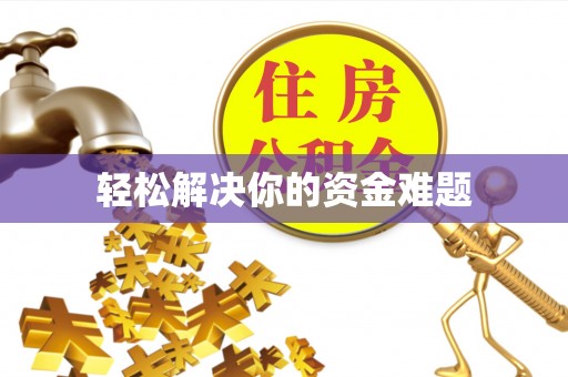绥棱轻松解决你的资金难题
