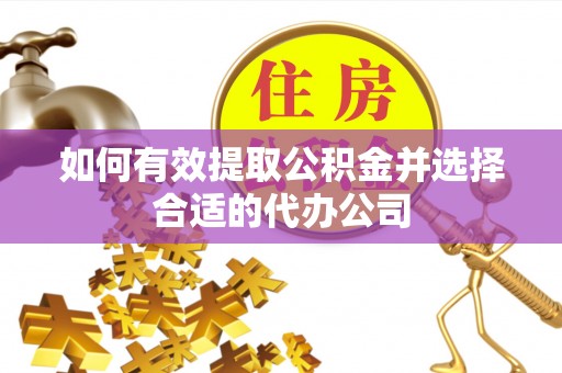绥棱如何有效提取公积金并选择合适的代办公司