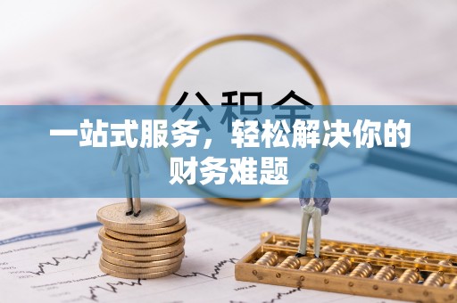 绥棱一站式服务，轻松解决你的财务难题